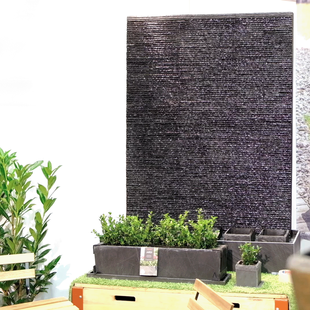 Cachepot da parete per acqua Flower Box Slate Anthracite di CLIMAQUA