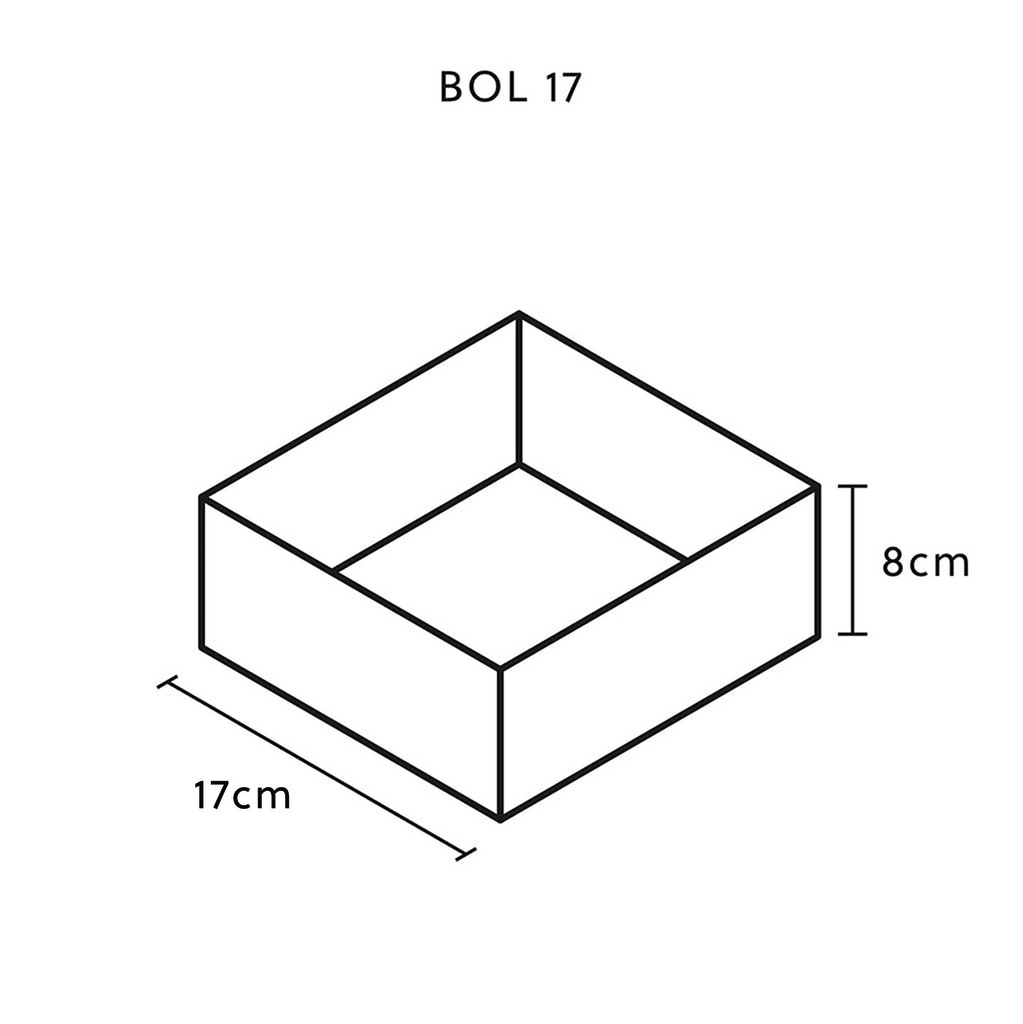 BOL 17 Fioriera antracite di CLIMAQUA 15 cm di larghezza 8 cm di altezza