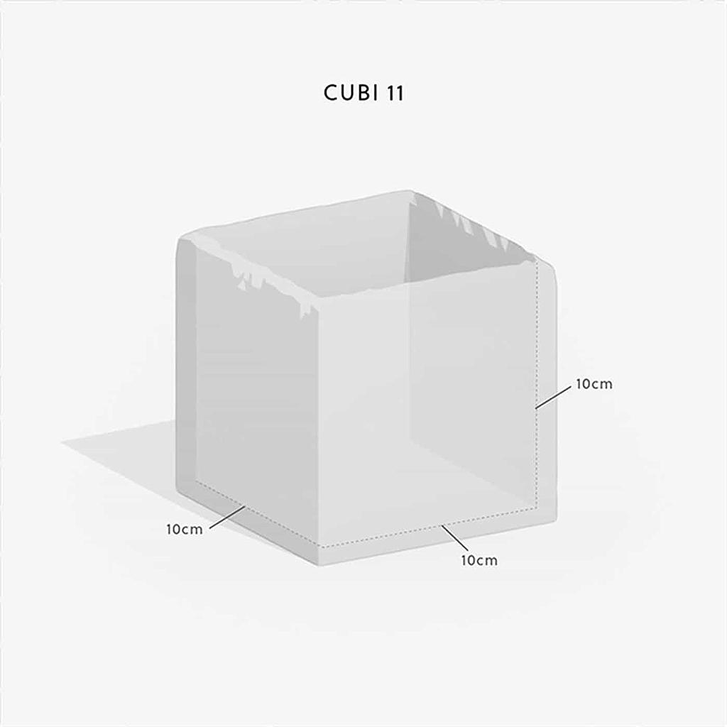 Fioriera CLIMAQUA per interni CUBI 11 arrugginito