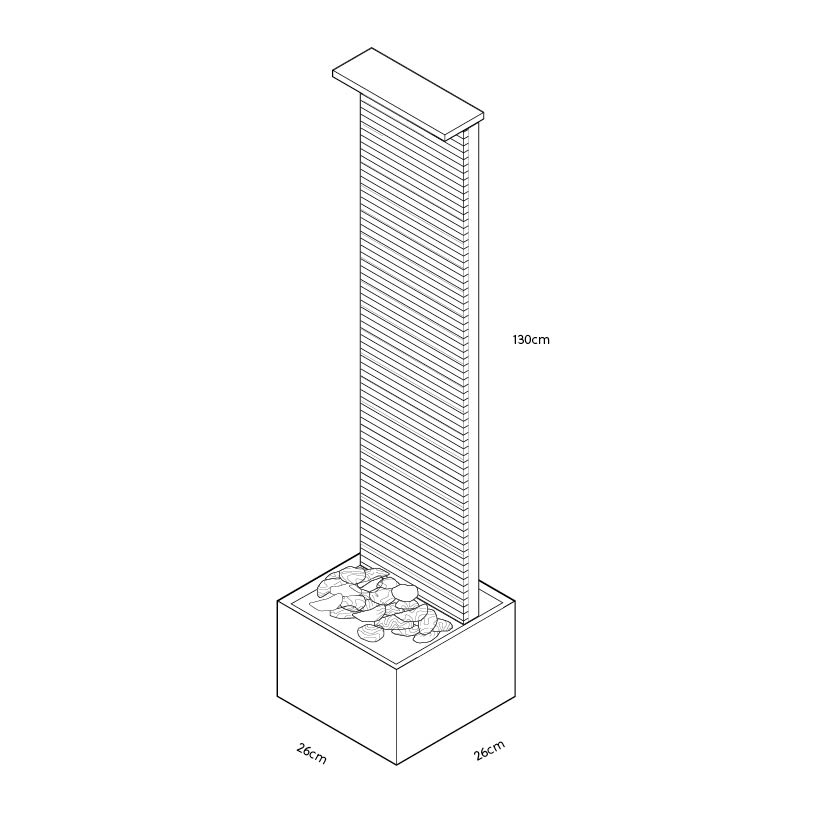 CLIMAQUA Dubai L Disegno della parete d'acqua